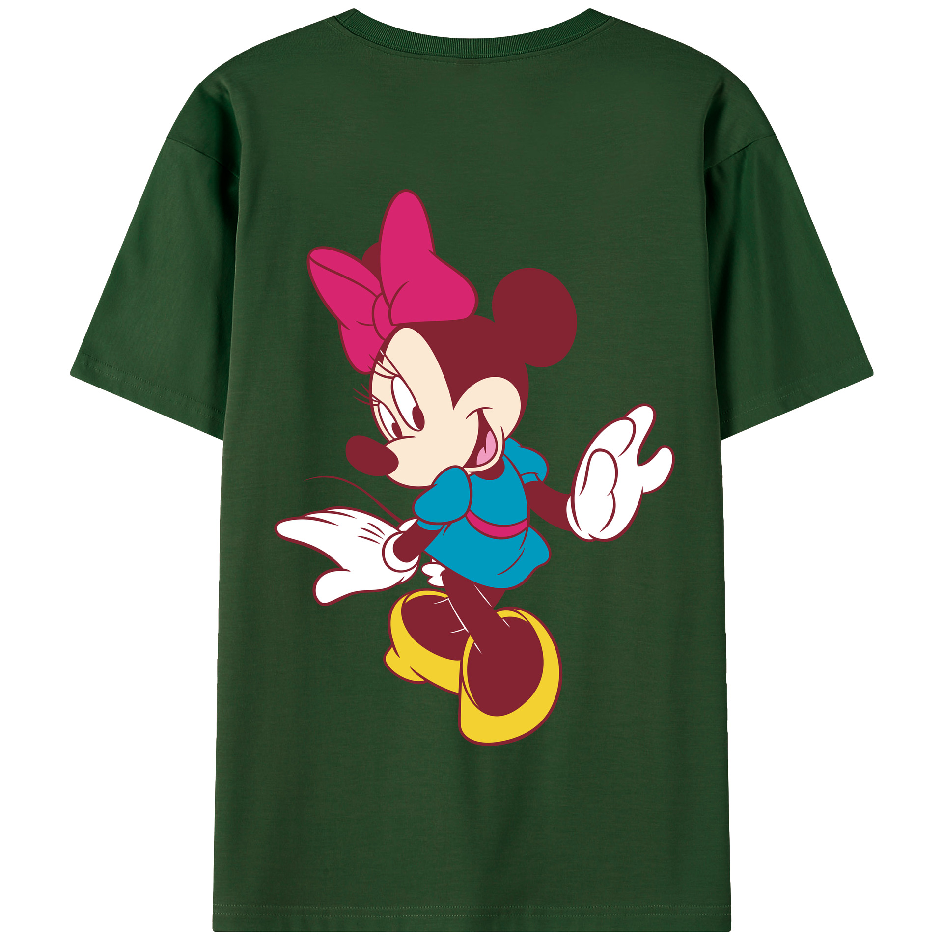 （画像用） ミッキーマウス Mickey Mouse 綿100％半袖Tシャツ（背面プリント）